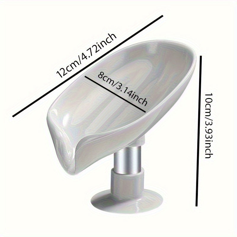 Leaf Shaped Soap Dish for Bathroom Storage