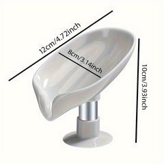 Leaf Shaped Soap Dish for Bathroom Storage