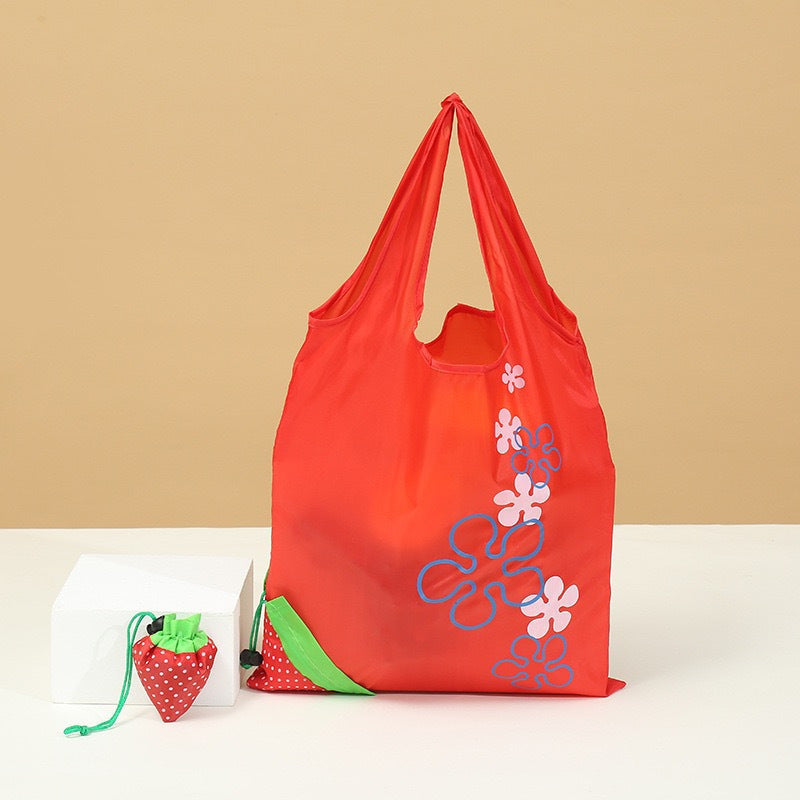 Strawberry Shape Folding Reusable Shopping Bag Large Capacity Nylon