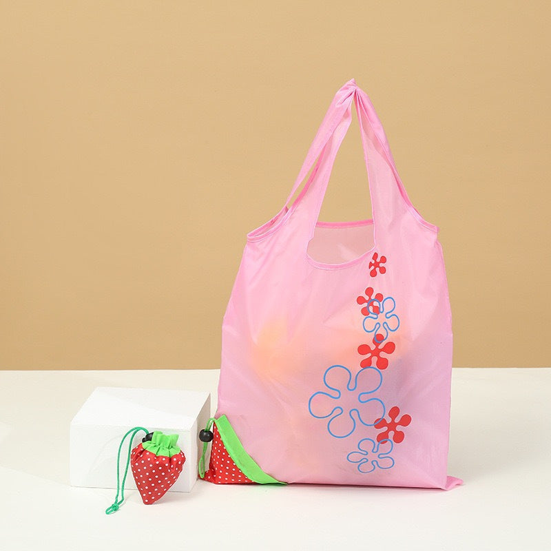 Strawberry Shape Folding Reusable Shopping Bag Large Capacity Nylon