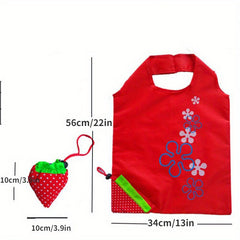 Strawberry Shape Folding Reusable Shopping Bag Large Capacity Nylon