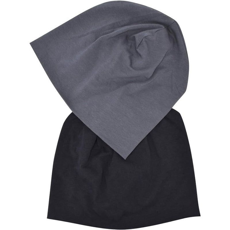 2 Pack Soft Beanie Hat Slouchy Hats Skull Caps Summer Running Beanies
