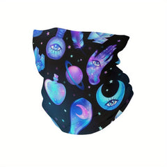 Fantasy Print Sports Headband Face Mask Breathable UV Protection Mask
