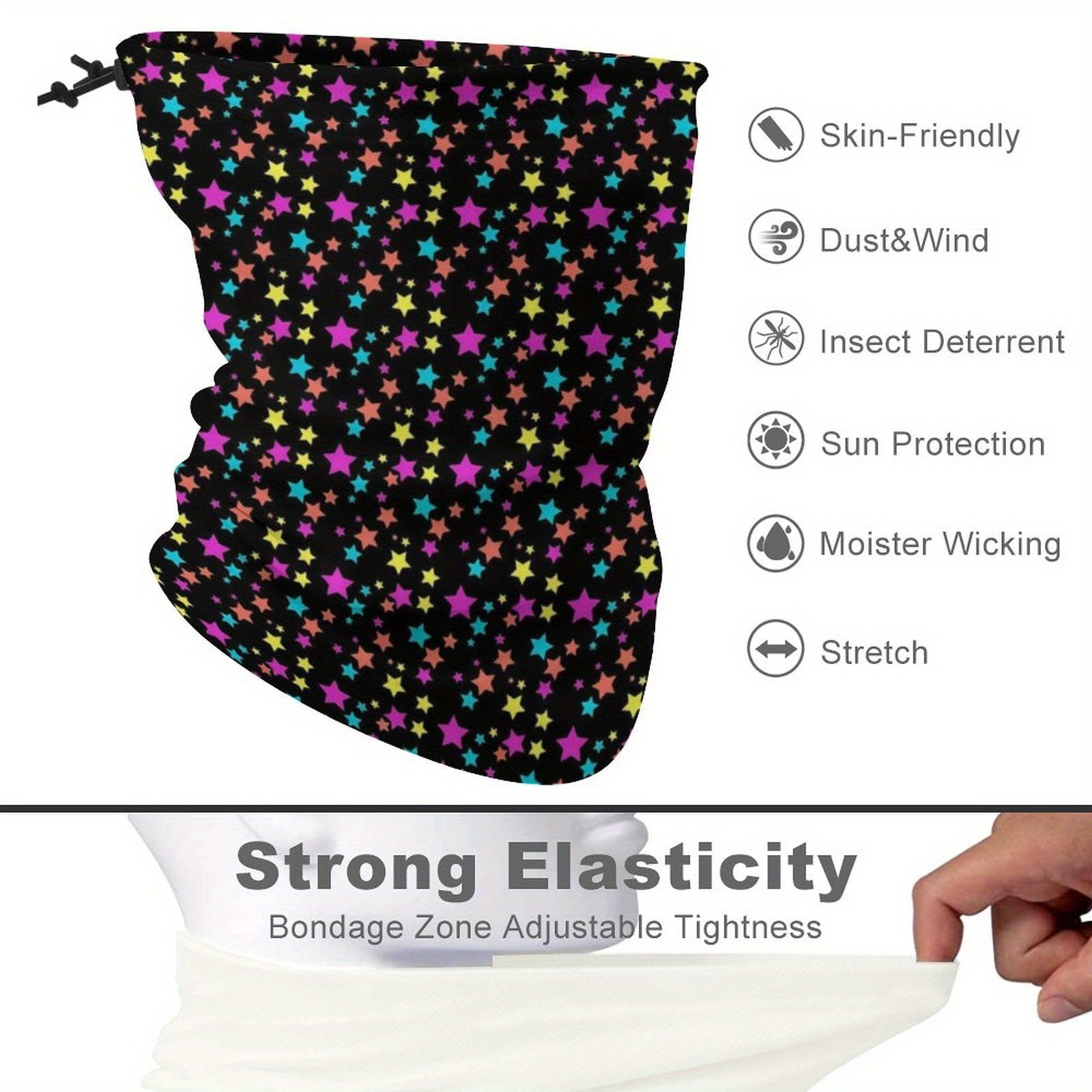 Fantasy Print Sports Headband Face Mask Breathable UV Protection Mask