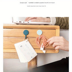 5pcs Plastic Adhesive Hook Strong Adhesive Hanging Rack for Multiple Occasions
