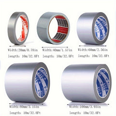 Waterproof Adhesive Fabric Duct Tape 10m Silver Gray DIY Home Decoration