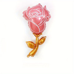Rose Shaped Aluminum Film Balloon for Birthday Party or as a Gift for Girlfriend