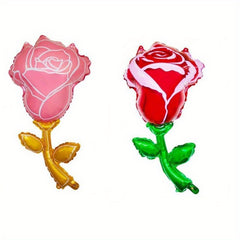 Rose Shaped Aluminum Film Balloon for Birthday Party or as a Gift for Girlfriend