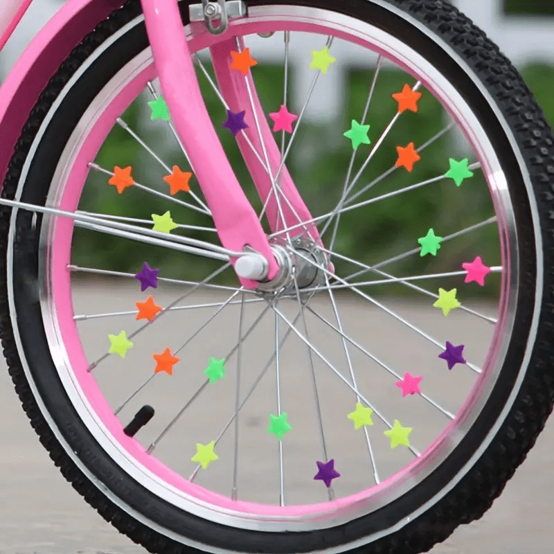 72pcs Bike Colorful Beads Balance Bike Luminous Decoration