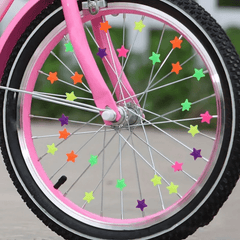 72pcs Bike Colorful Beads Balance Bike Luminous Decoration
