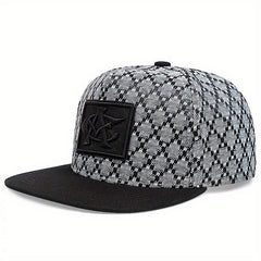 Men's Hip hop Baseball Cap Snapback Hat Flat Brim Baseball Cap