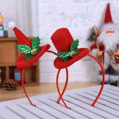 Adorable Christmas Hat Headband 2 Styles Men Boys Party Decors
