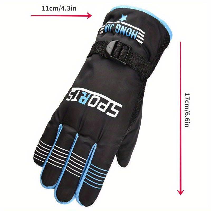 Winter Thickened Gloves Rainproof Warm Keeping Outdoor Sports Gloves