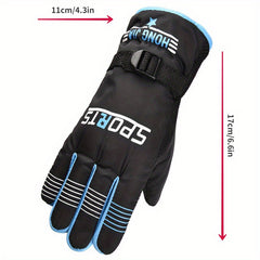 Winter Thickened Gloves Rainproof Warm Keeping Outdoor Sports Gloves