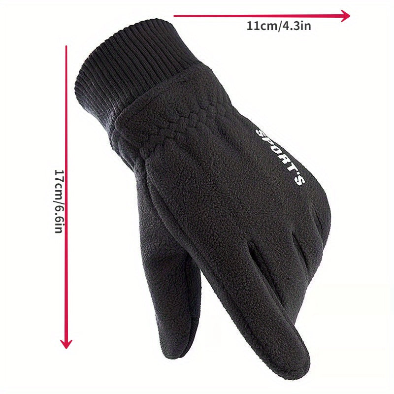 Winter Touch Screen Gloves Warm Thickened Outdoor Sports Driving Gloves