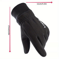 Winter Touch Screen Gloves Warm Thickened Outdoor Sports Driving Gloves