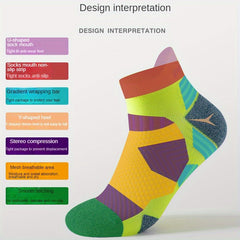 3 Pairs Outdoor Running Socks Thickened Padded Non-slip