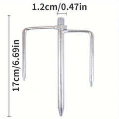 Sunshade Fishing Umbrella Triangle Ground Fork Tripod Socket 12mm Threaded Mouth