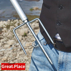Sunshade Fishing Umbrella Triangle Ground Fork Tripod Socket 12mm Threaded Mouth