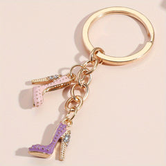 High Heel Keychain Key Ring Purse Bag Charm Pendant Accessory Gift