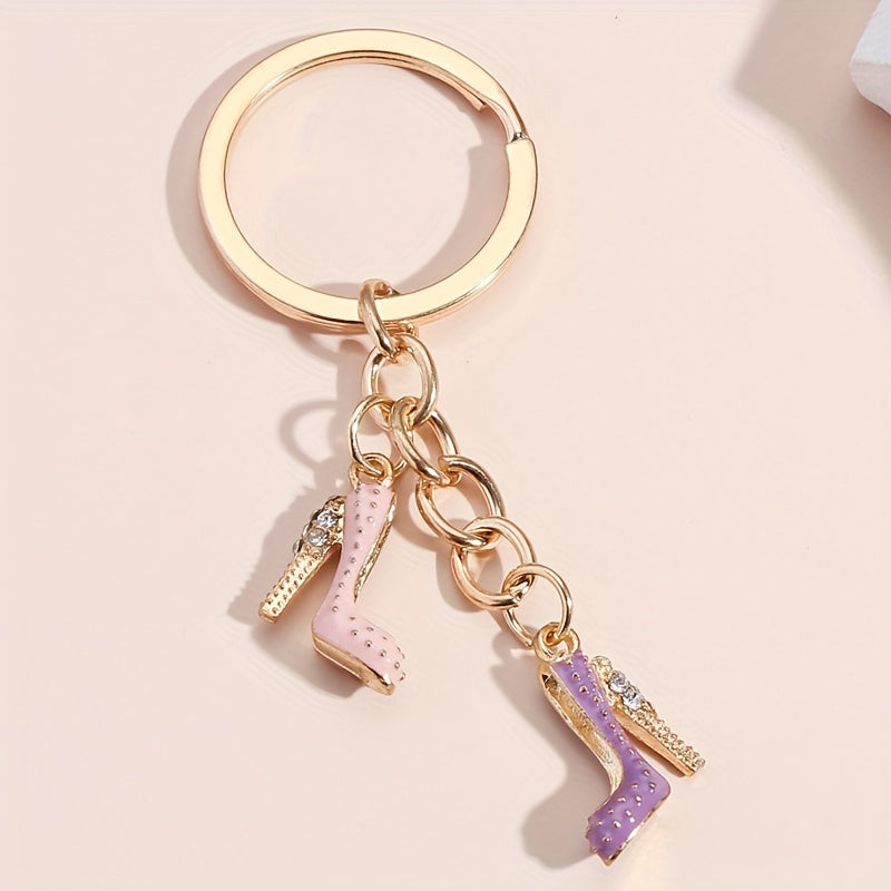 High Heel Keychain Key Ring Purse Bag Charm Pendant Accessory Gift