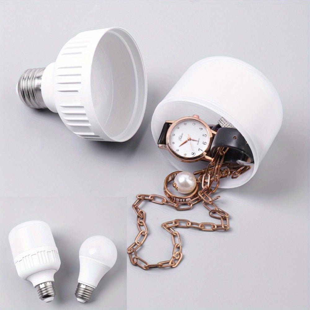 Light Bulb Transfer Storage Container for Valuables