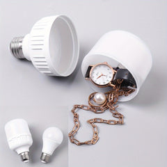 Light Bulb Transfer Storage Container for Valuables