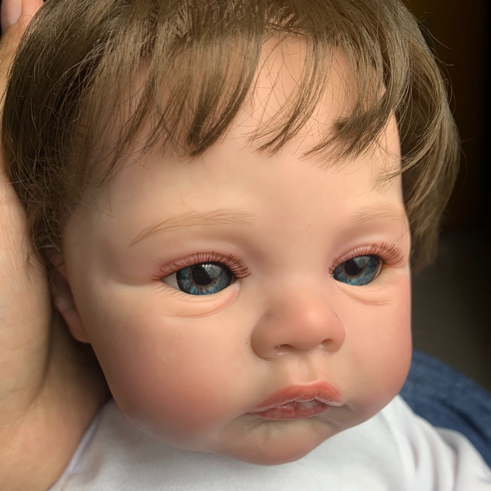 Soft Silicone Reborn Doll with 3D Marble Texture Skin