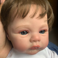 Soft Silicone Reborn Doll with 3D Marble Texture Skin