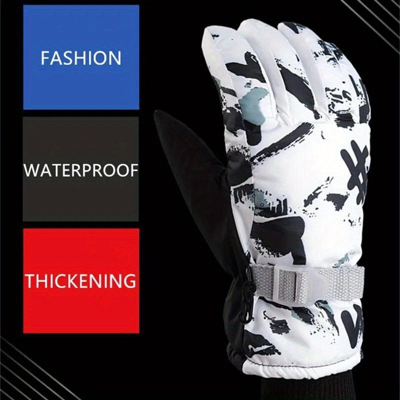 Waterproof Winter Cycling Gloves Warm Snow Sports Gloves