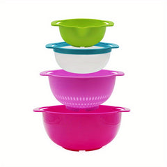 8pcs Stackable Camping Bowls Set - Outdoor Tableware