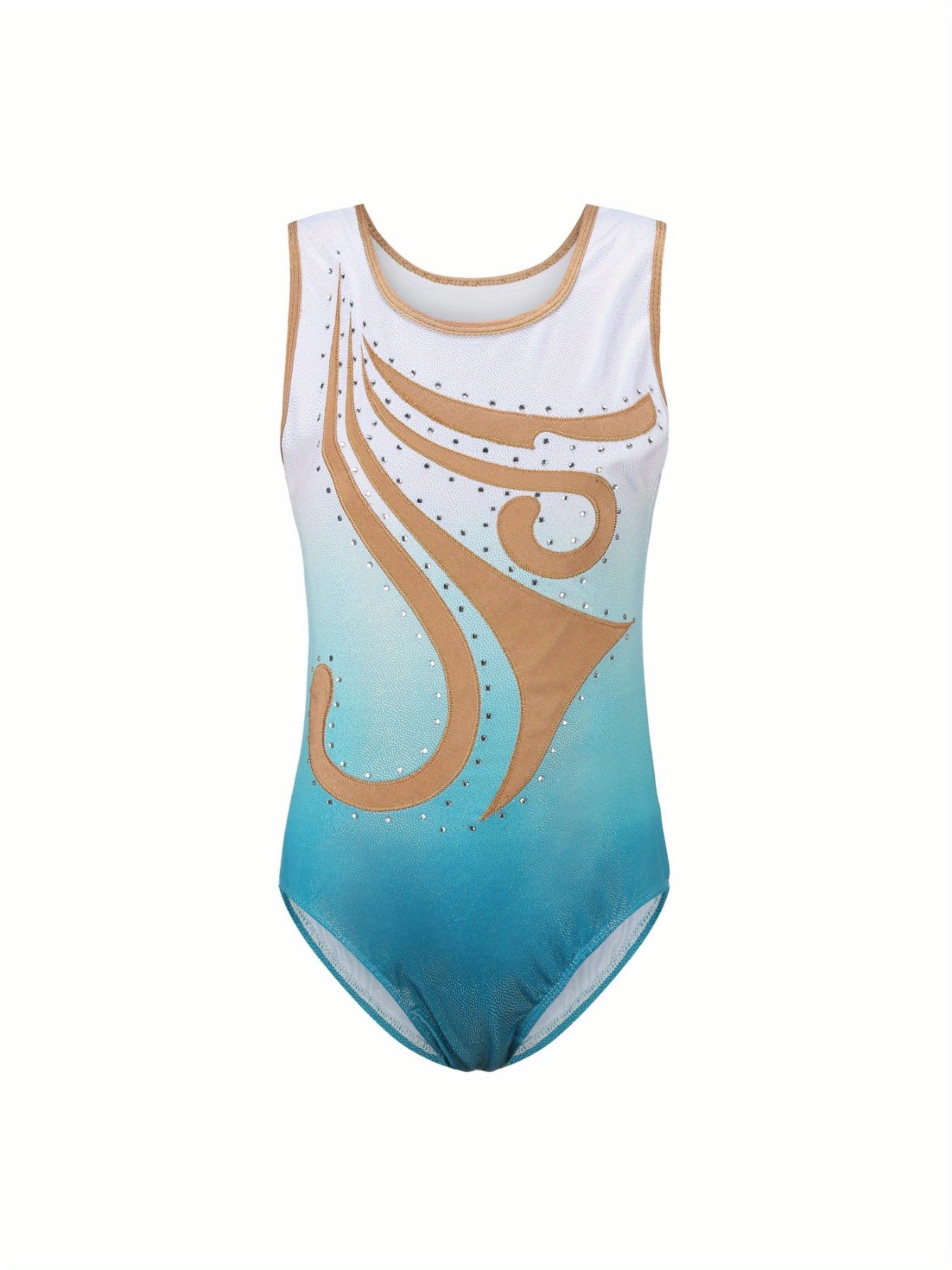 Girls Sleeveless Gymnastics Romper Stretchy Dance Suit