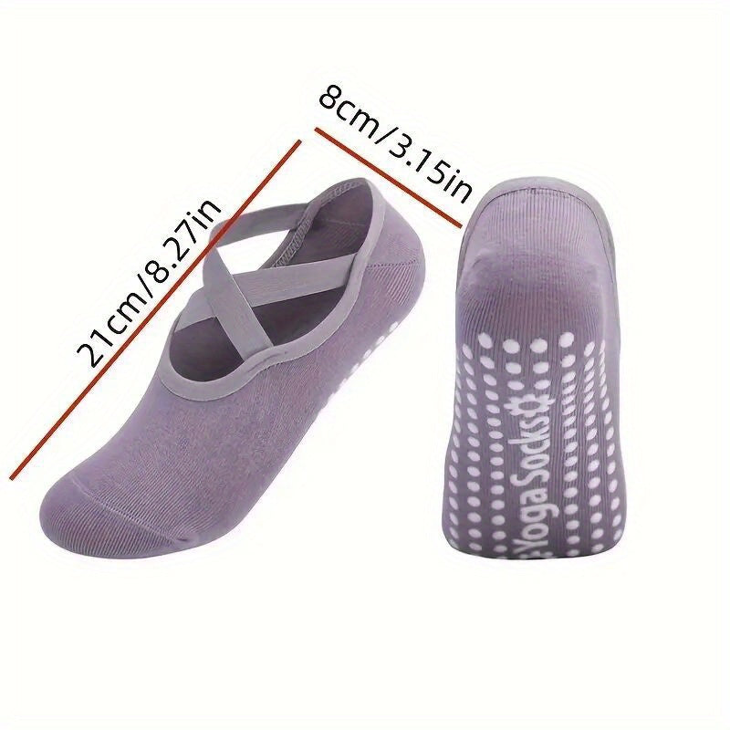 Breathable Anti-friction Women Yoga Socks Non Slip Pilates Sports Dance Slippers
