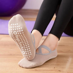 Breathable Anti-friction Women Yoga Socks Non Slip Pilates Sports Dance Slippers