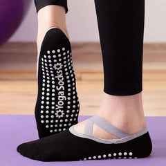 Breathable Anti-friction Women Yoga Socks Non Slip Pilates Sports Dance Slippers