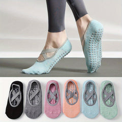 Breathable Anti-friction Women Yoga Socks Non Slip Pilates Sports Dance Slippers