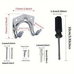10pcs Tool Hanger Hooks Set Metal Storage Hooks Wall Hooks For Garage