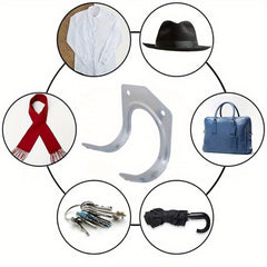10pcs Tool Hanger Hooks Set Metal Storage Hooks Wall Hooks For Garage