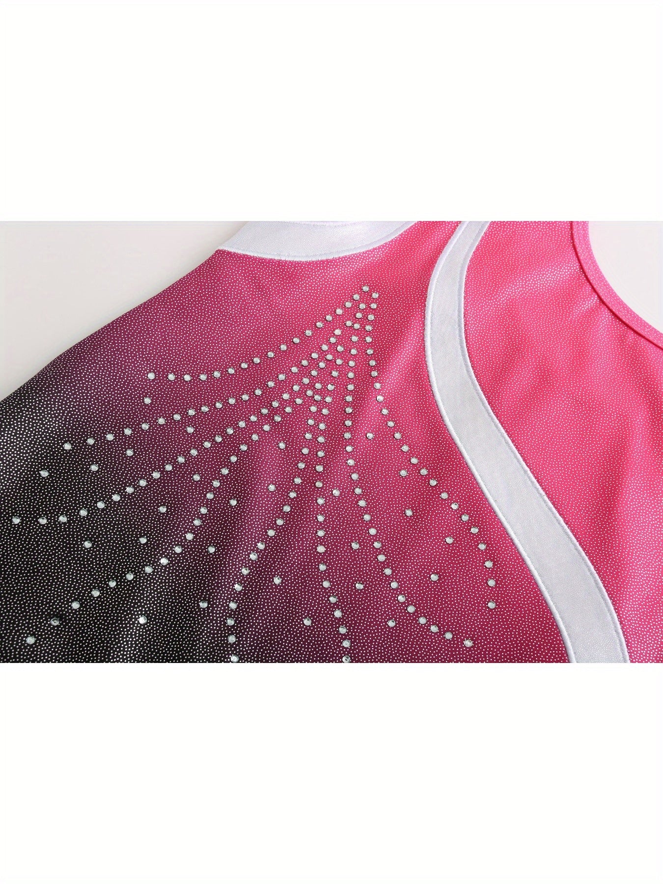 Girls Comfy Gradient Gymnastics Outfit Dance Suit
