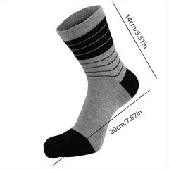5-Toe Cotton Leisure Sports Socks Unisex 1 Pair