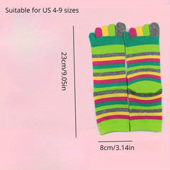 Colorful Cotton Five Toes Sports Socks
