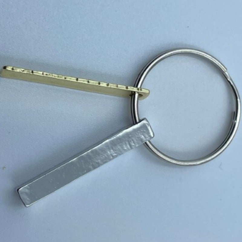 1pc Stainless Steel Keychain Keyring Pendant Key Chain