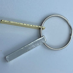 1pc Stainless Steel Keychain Keyring Pendant Key Chain
