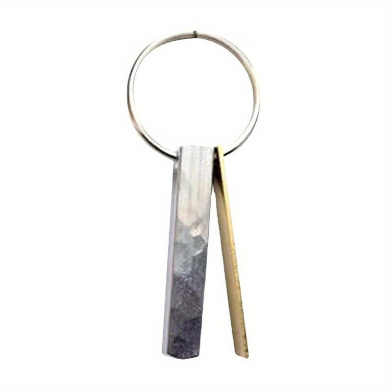 1pc Stainless Steel Keychain Keyring Pendant Key Chain