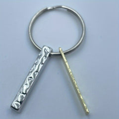 1pc Stainless Steel Keychain Keyring Pendant Key Chain
