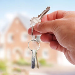 1pc Stainless Steel Keychain Keyring Pendant Key Chain