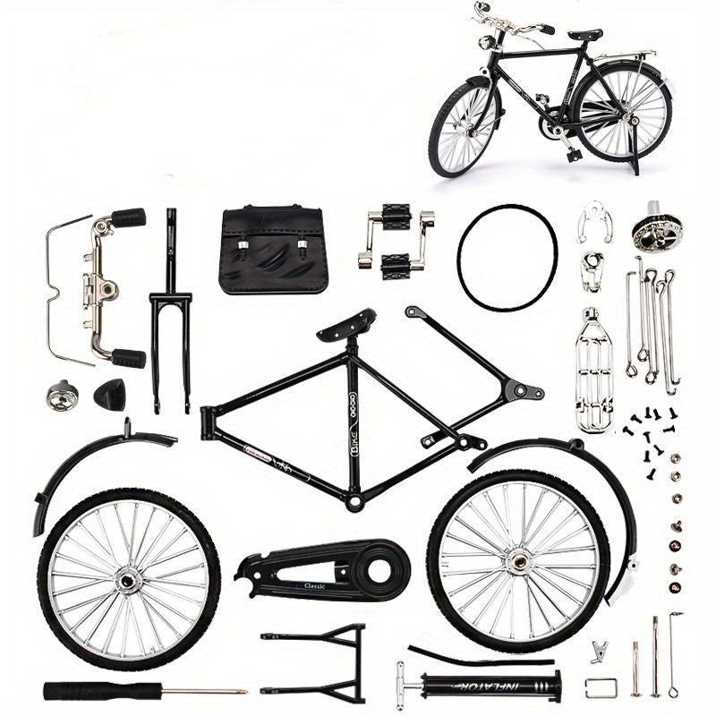 DIY Toy Car Bicycle Assembly Model Decoration