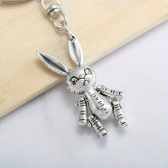 Rabbit Keychain Metal Key Ring Purse Bag Car Key Charm Pendant