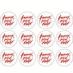 Happy Year Bronzing Word Stickers Decorative Stickers