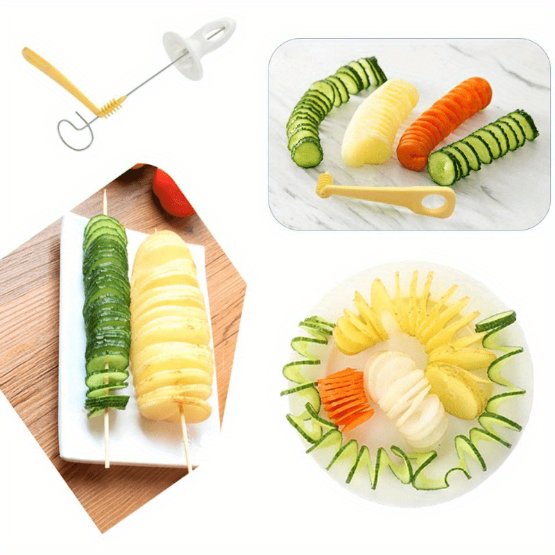 Portable Potato BBQ Skewers for Camping and Picnic